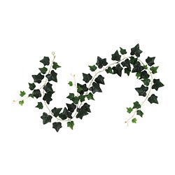SMYCKA - Artificial garland, in/outdoor/Ivy green, 1.5 m