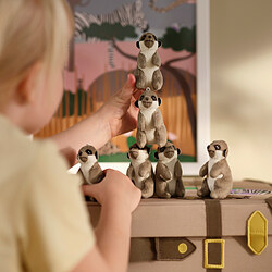 SANDLÖPARE - Boneka, meerkat/mini krem, 8 cm