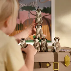 SANDLÖPARE - Boneka, meerkat/mini krem, 8 cm