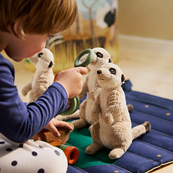 SANDLÖPARE - Soft toy, meerkat/beige, 20 cm