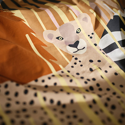 SANDLÖPARE duvet cover and pillowcase