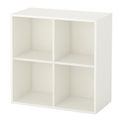 EKET - Cabinet with 4 compartments, white, 70x35x70 cm
