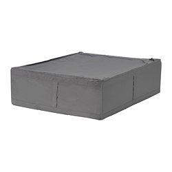 SKUBB - Storage case, dark grey, 69x55x19 cm