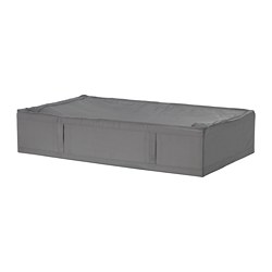 SKUBB - Storage case, dark grey, 93x55x19 cm