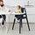 BLÅMES - kursi makan anak dengan baki, hitam | IKEA Indonesia - PE613161_S1