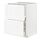 METOD/MAXIMERA - kbnt dsr 2 pntu dpn/2 laci tinggi, putih Enköping/putih efek kayu, 60x60x80 cm | IKEA Indonesia - PE855771_S1