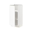 METOD - Base cabinet with shelves, white Enköping/white wood effect, 40x37x80 cm