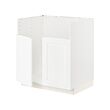 METOD - Base cab f TALLSJÖN sink, white Enköping/white wood effect, 80x60x80 cm