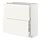 METOD/MAXIMERA - base cabinet with 2 drawers, white/Vallstena white, 80x37x80 cm | IKEA Indonesia - PE894254_S1