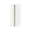 METOD - Wall cabinet with shelves, white/Vallstena white, 20x37x80 cm