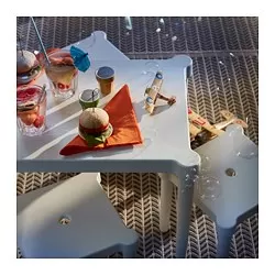 UTTER - Meja anak, dalam/luar ruang/putih