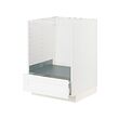 METOD/MAXIMERA - Kbnt dsr utk oven dg laci, putih Enköping/putih efek kayu, 60x60x80 cm