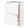 METOD/MAXIMERA - kab dasar dg 2 pintu/3 laci, putih Enköping/putih efek kayu, 60x37x80 cm | IKEA Indonesia - PE855926_S1