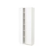 METOD - High cabinet with shelves, white Enköping/white wood effect, 80x37x200 cm