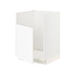 METOD - Base cab f TALLSJÖN sink, white Enköping/white wood effect, 60x60x80 cm