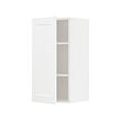 METOD - Wall cabinet with shelves, white Enköping/white wood effect, 40x37x80 cm