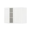 METOD - Wall cabinet with shelves/2 doors, white Enköping/white wood effect, 80x37x60 cm