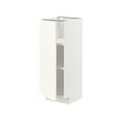 METOD - Base cabinet with shelves, white/Vallstena white, 30x37x80 cm
