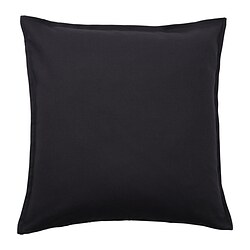 GURLI - Sarung bantal kursi, hitam, 50x50 cm