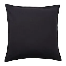 GURLI - Sarung bantal kursi, hitam, 50x50 cm