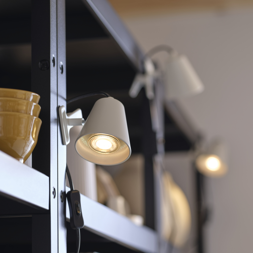 HAVSSALLAD lampu sorot jepit