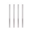 SNABBLAGAT - Chopsticks 4 pairs, stainless steel