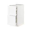 METOD/MAXIMERA - Kab dsr 2dpn/2rndh/1tgh/1lc tgi, putih Enköping/putih efek kayu, 40x60x80 cm