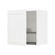 METOD - Wall cabinet with dish drainer, white Enköping/white wood effect, 60x37x60 cm