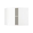 METOD - Corner wall cabinet with shelves, white Enköping/white wood effect, 68x37x60 cm