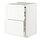 METOD/MAXIMERA - kab dasar+perm meja tarik/3 laci, putih Enköping/putih efek kayu, 60x60x80 cm | IKEA Indonesia - PE855892_S1