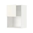 METOD - Wall cabinet for microwave oven, white/Vallstena white, 60x37x80 cm