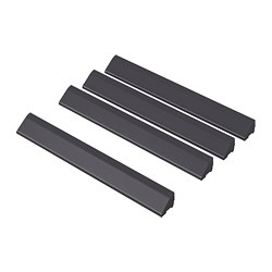 RUNNEN - Edging strip, outdoor floor decking, dark grey