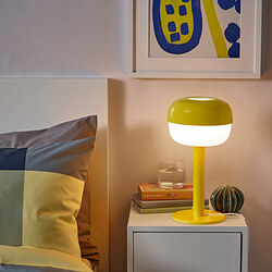 BLÅSVERK - Lampu meja, kuning, 36 cm
