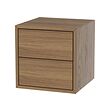 EKET - cabinet with 2 drawers, brown/walnut effect, 35x35x35 cm | IKEA Indonesia - PE960066_S2