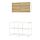 ENHET - kombinasi penyimpanan, putih/efek kayu oak, 123x63.5x201.5 cm | IKEA Indonesia - PE930169_S1