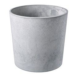 BOYSENBÄR - Plant pot, in/outdoor light grey, 24 cm