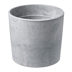 BOYSENBÄR - Pot tanaman, dalam/luar ruang abu-abu muda, 12 cm