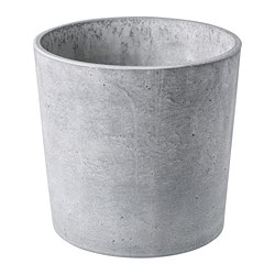 BOYSENBÄR - Plant pot, in/outdoor light grey, 19 cm
