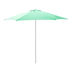 HÖGÖN - Parasol, light green, 270 cm