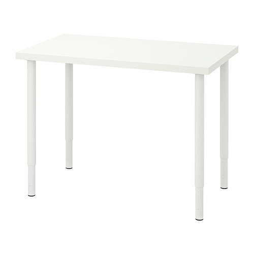 OLOV/LINNMON desk, white, 100x60 cm | IKEA Indonesia