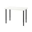 OLOV/LINNMON - Desk, white/black, 100x60 cm