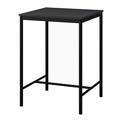 SANDSBERG - Meja bar, hitam, 67x67 cm