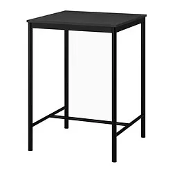 SANDSBERG - Meja bar, hitam, 67x67 cm