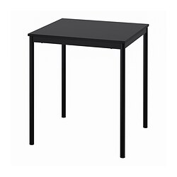 SANDSBERG - Meja, hitam, 67x67 cm