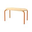 GREJSIMOJS - Children's table, wood/orange, 84x42 cm