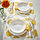 TORVFLY - place mat, patterned/yellow, 40x30 cm | IKEA Indonesia - PE894494_S1