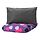 BLÅSKATA - duvet cover and pillowcase, purple/black patterned, 150x200/50x80 cm | IKEA Indonesia - PE930315_S1