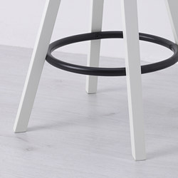 BENGTERIK - Bar stool, white, 63-74 cm