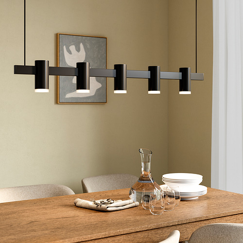 KRANSALG pendant lamp with 5 lamps