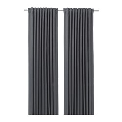 ikea curtains black